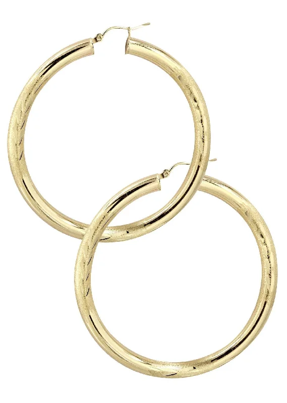 10k-gold-diamond-cut-hoop-earrings-customizable-size-3