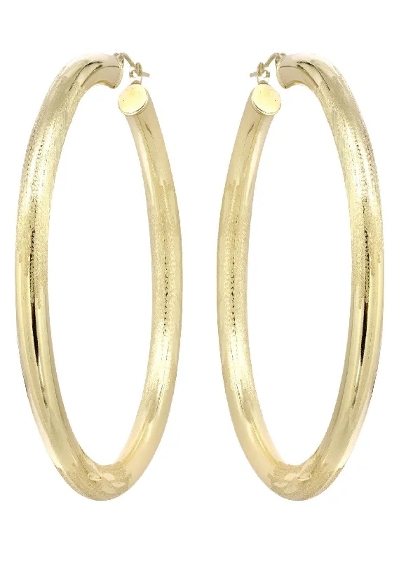 10k-gold-diamond-cut-hoop-earrings-customizable-size-3