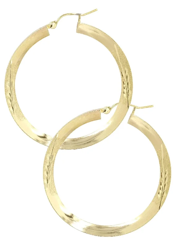 10k-gold-diamond-cut-hoop-earrings-customizable-size