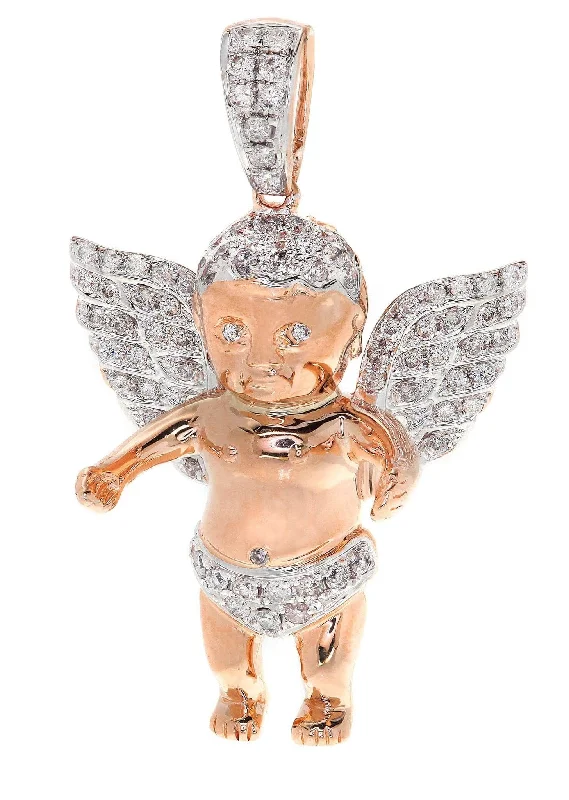 Diamond Angel Pendant | 9.49 Grams | 0.99 Carats