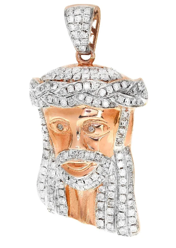 Diamond Jesus Piece | 11.34 Grams | 1.17 Carats