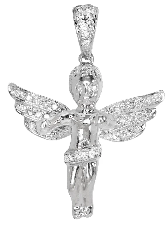 Diamond Angel Pendant | 4.77 Grams | 0.59 Carats