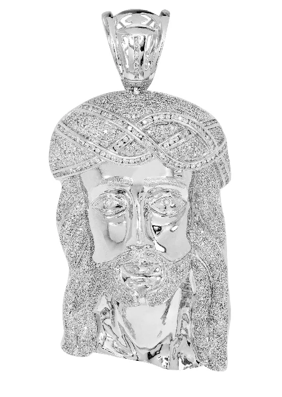 Diamond Jesus Piece | 114 Grams | 13 Carats