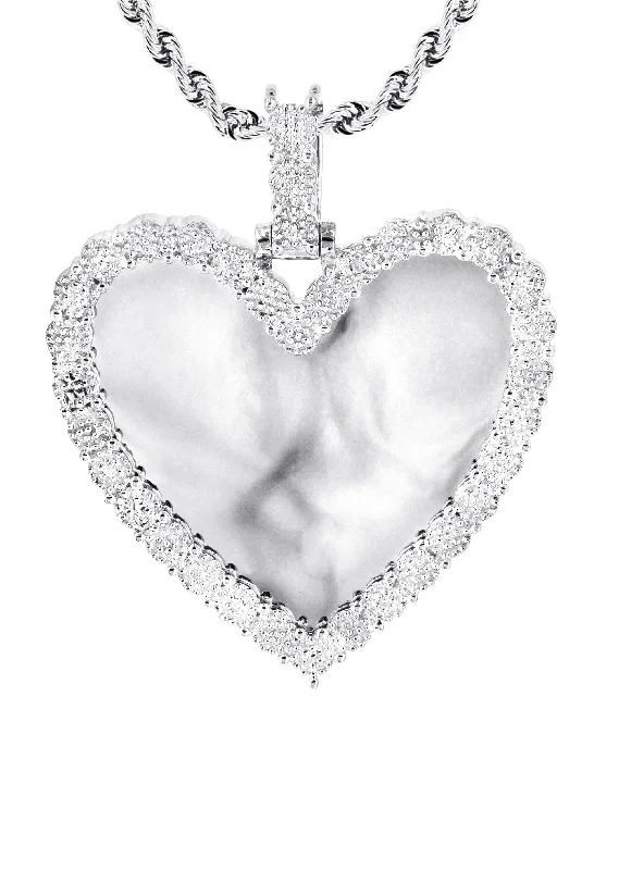 10k-white-gold-large-diamond-heart-picture-pendant-franco-chain-appx-24-grams