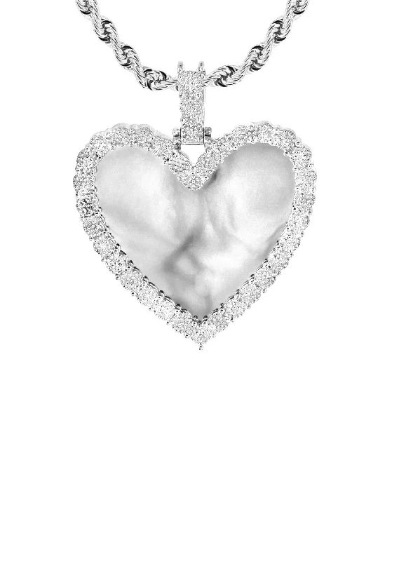 10k-white-gold-small-diamond-heart-picture-pendant-rope-chain-appx-18-grams