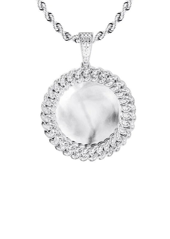 10k-white-gold-small-diamond-round-cuban-picture-pendant-rope-chain-appx-18-grams