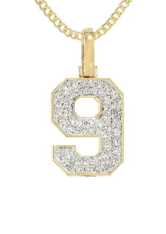 10k-yellow-gold-9-diamond-pendant-cuban-chain-0-67-carats