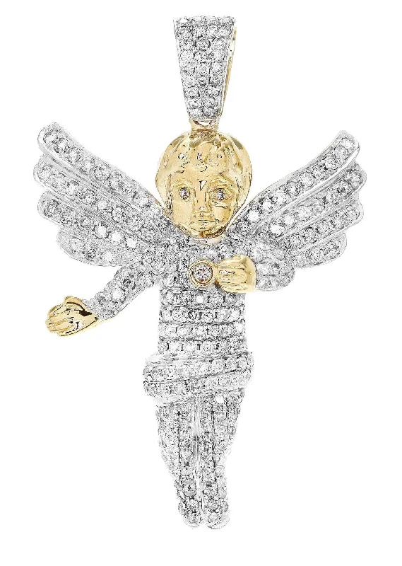 Diamond Angel Pendant | 13.09 Grams | 2.77 Carats