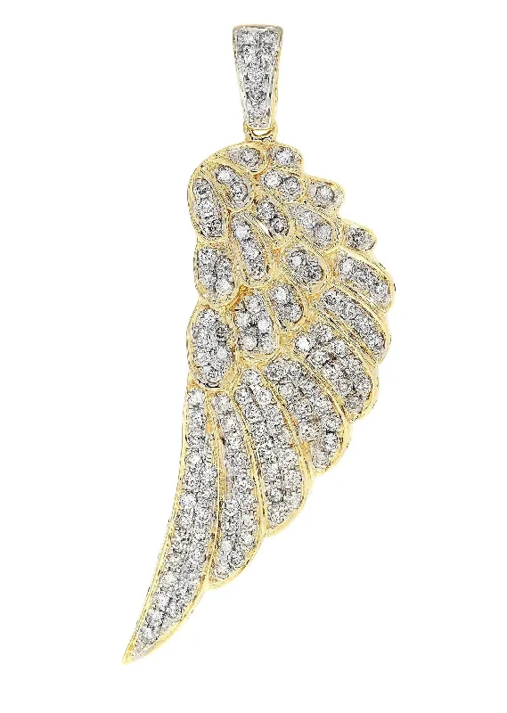 Diamond Angel Wing Pendant | 9.13 Grams | 1.5 Carats