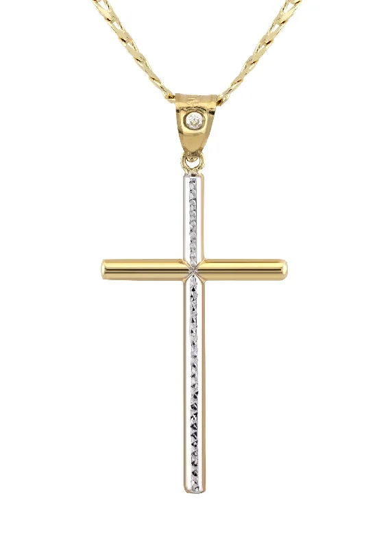 10k-yellow-gold-cross-necklace-small-large-sizes