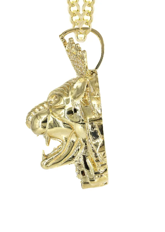 10k-yellow-gold-cuban-chain-cz-lion-head-pendant-appx-35-1-grams