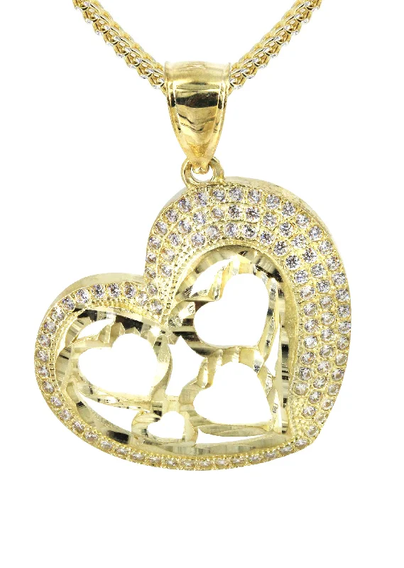 10k-yellow-gold-franco-chain-cz-heart-pendant-appx-12-9-grams