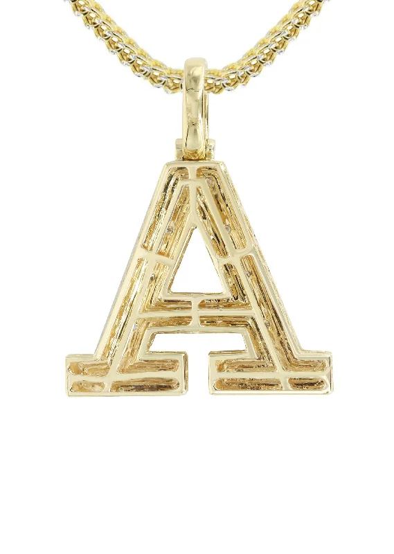 10k-yellow-gold-franco-chain-letter-a-pendant-appx-14-grams