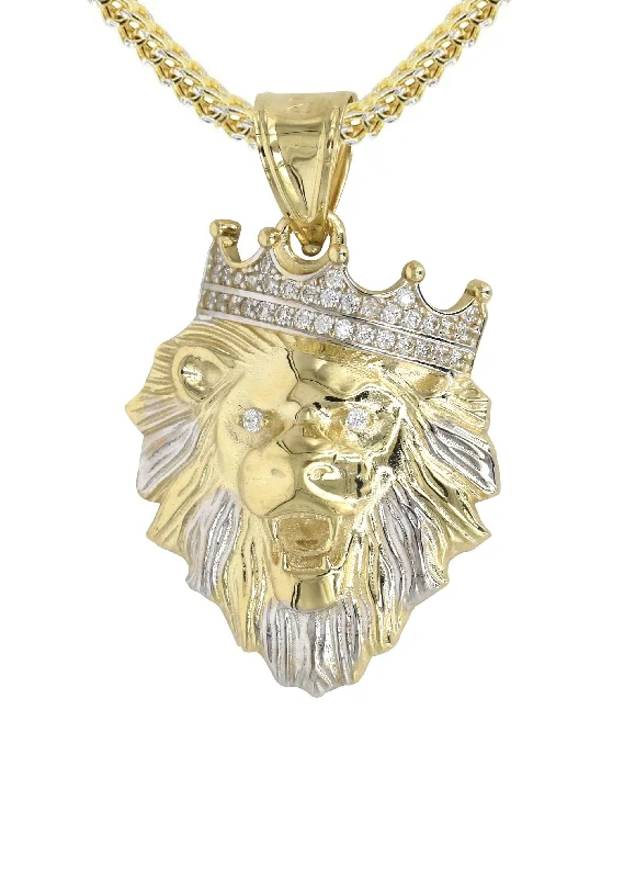 10k-yellow-gold-franco-chain-lion-head-pendant-appx-16-3-grams