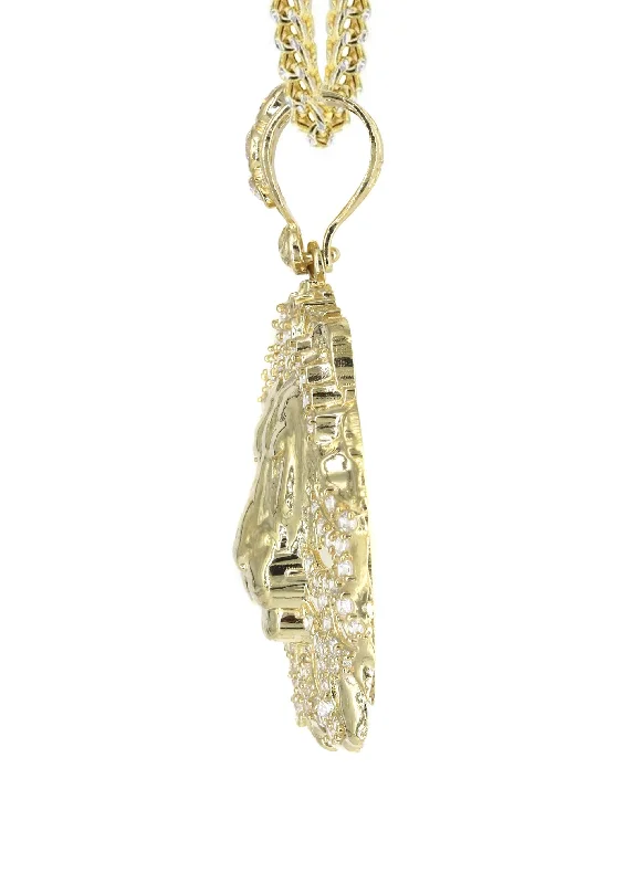 10k-yellow-gold-franco-chain-lion-head-pendant-appx-17-4-grams