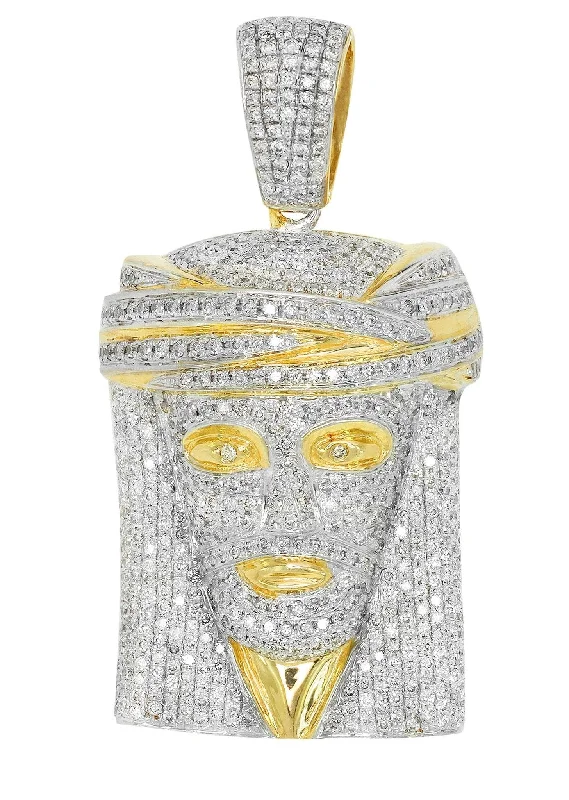 Diamond Jesus Piece | 26.72 Grams | 3.71 Carats