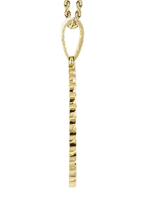 10k-yellow-gold-large-diamond-round-cuban-picture-pendant-cuban-chain-appx-18-grams