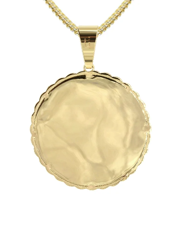 10k-yellow-gold-medium-diamond-round-cuban-picture-pendant-cuban-chain-appx-21-grams