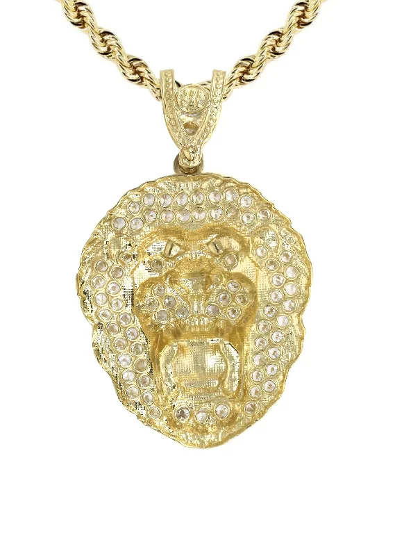 10k-yellow-gold-rope-chain-cz-lion-head-pendant-appx-16-4-grams