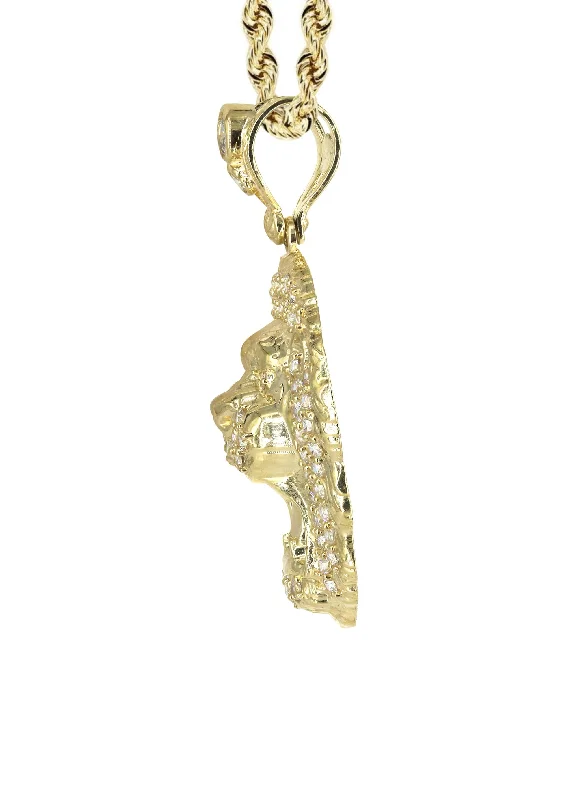 10k-yellow-gold-rope-chain-cz-lion-head-pendant-appx-16-4-grams