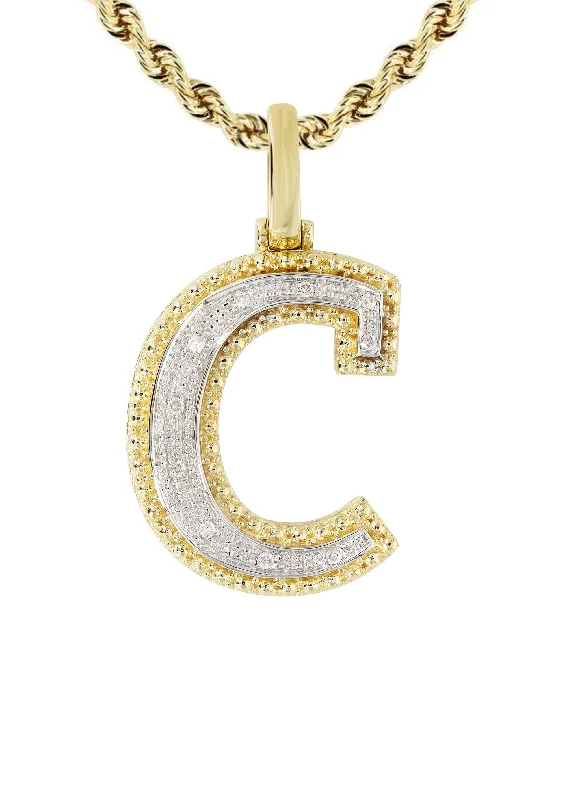 10k-yellow-gold-rope-chain-letter-c-pendant-appx-13-grams