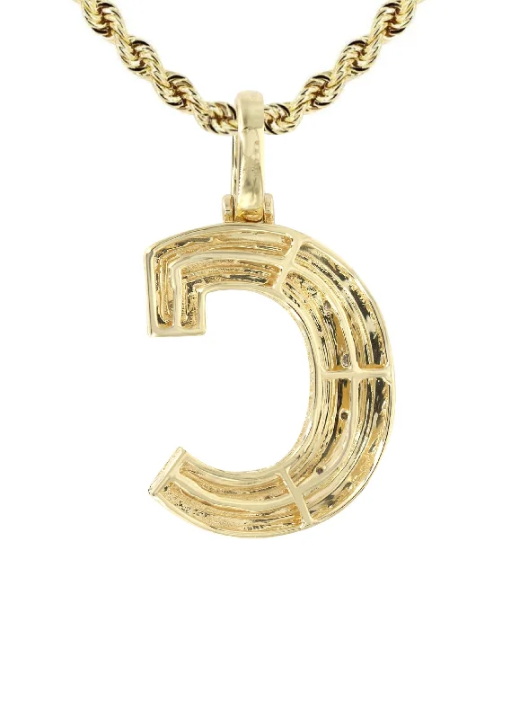 10k-yellow-gold-rope-chain-letter-c-pendant-appx-13-grams