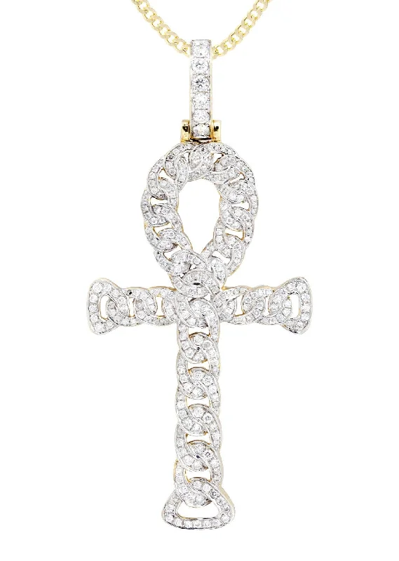 14-yellow-gold-ankh-diamond-pendant-cuban-chain-1-88-carats