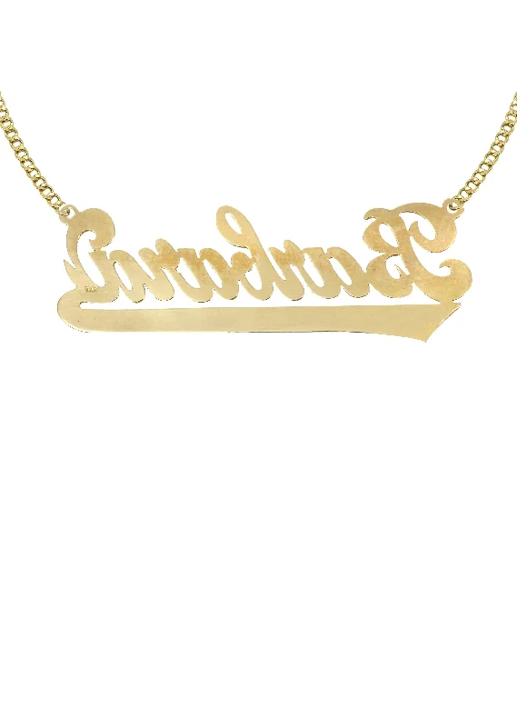 14k-ladies-old-school-text-name-plate-necklace-appx-7-6-grams