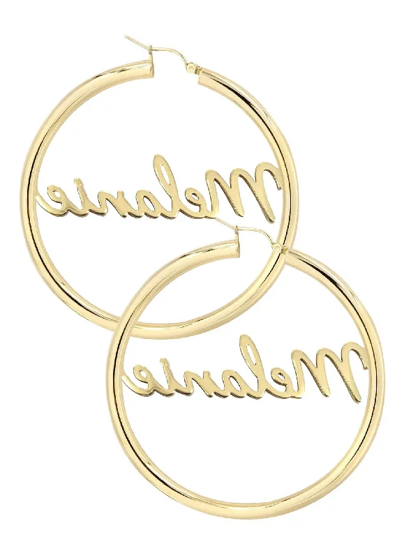 14k-ladies-script-name-plate-hoop-earrings