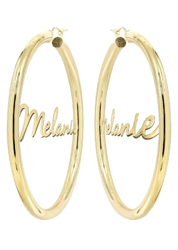 14k-ladies-script-name-plate-hoop-earrings