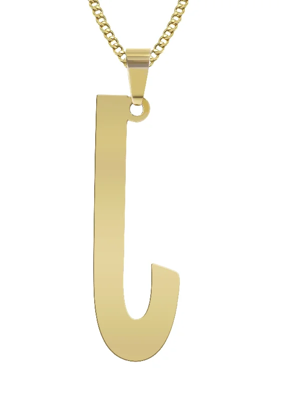 14k-ladies-single-letter-name-plate-necklace-appx-7-4-grams