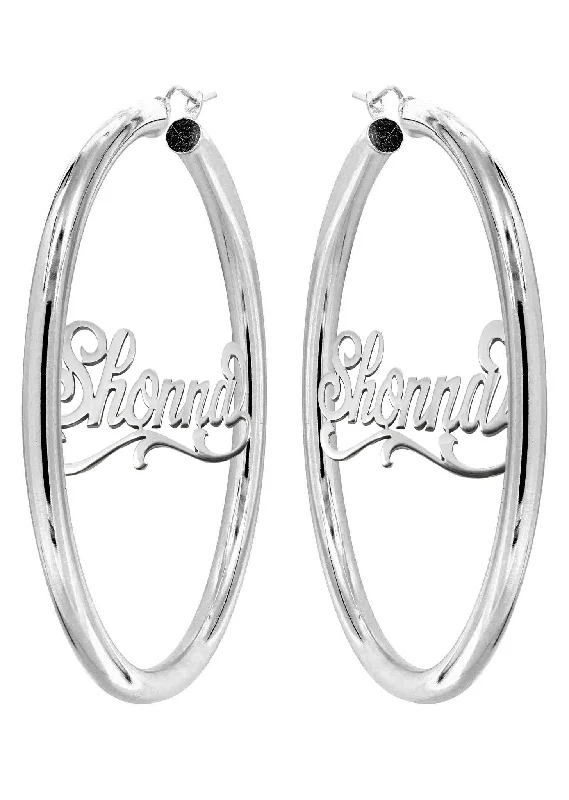 14k-ladies-white-gold-name-plate-hoop-earrings-1