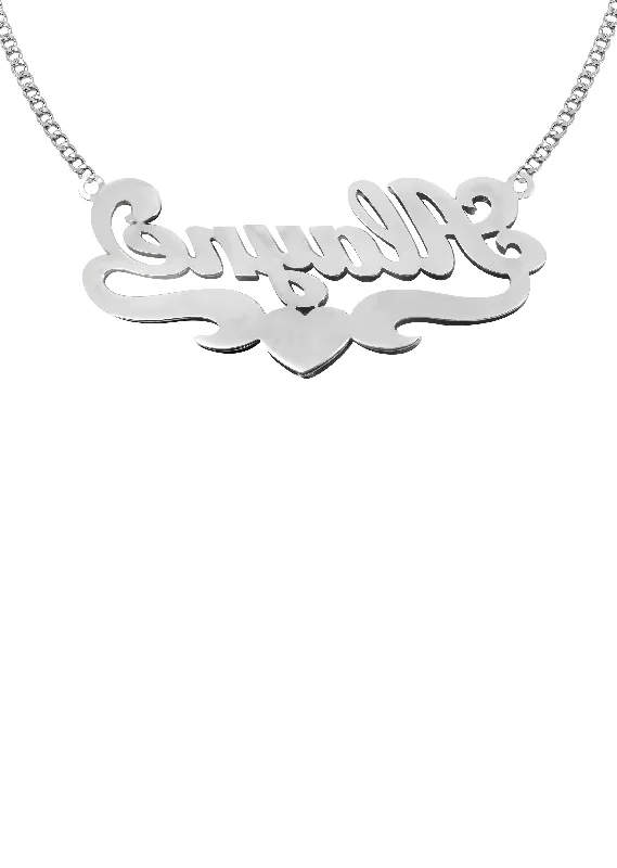 14k-ladies-white-gold-with-diamonds-name-plate-necklace-appx-9-7-grams