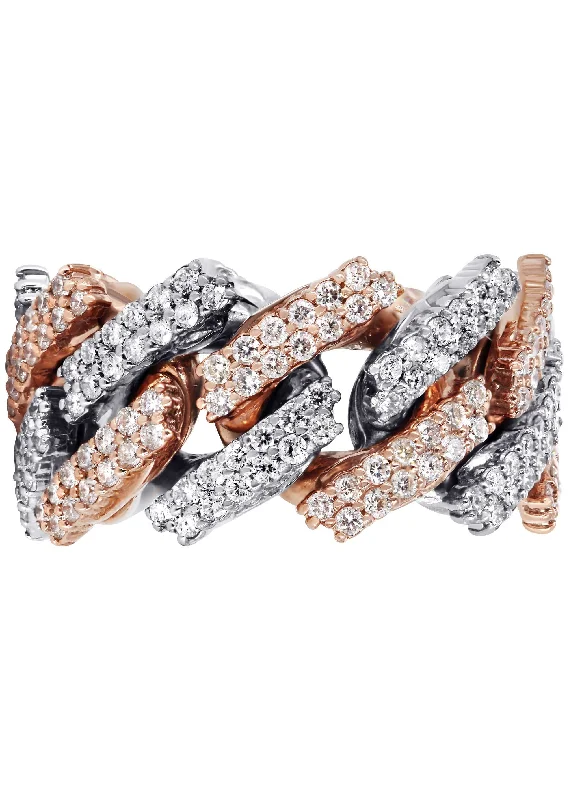 14k-rose-and-white-gold-diamond-cuban-link-ring-20-grams-4-00-carats