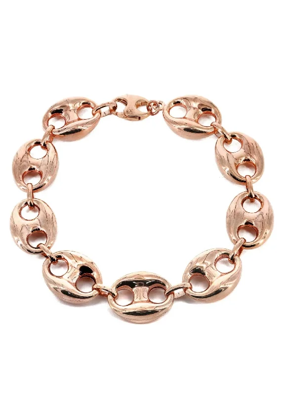 14K Rose Gold Bracelet Gucci Style