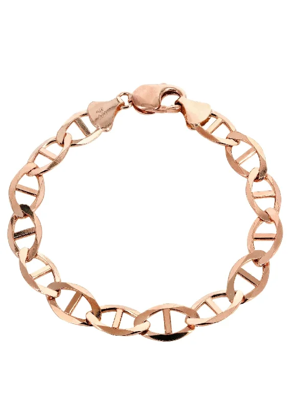 14K Rose Gold Bracelet Solid Mariner