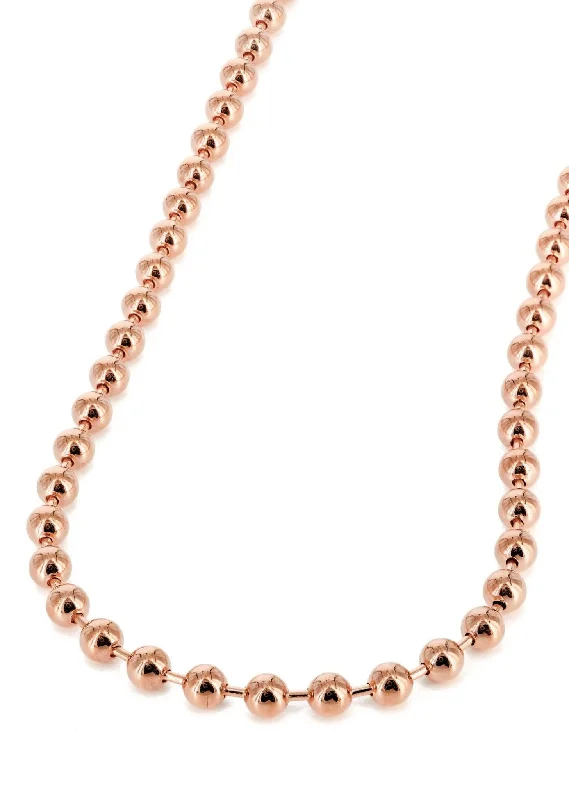 14K Rose Gold Chain - Dog Tag Chain