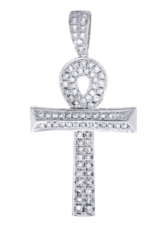 Diamond Ankh Pendant | 0.9 Carats | 3.44 Grams