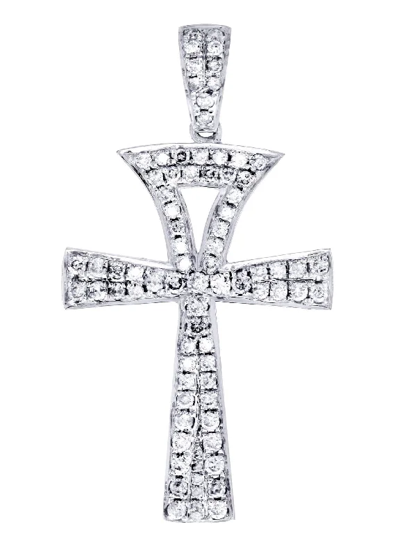 Diamond Ankh Pendant | 1.08 Carats | 2.52 Grams