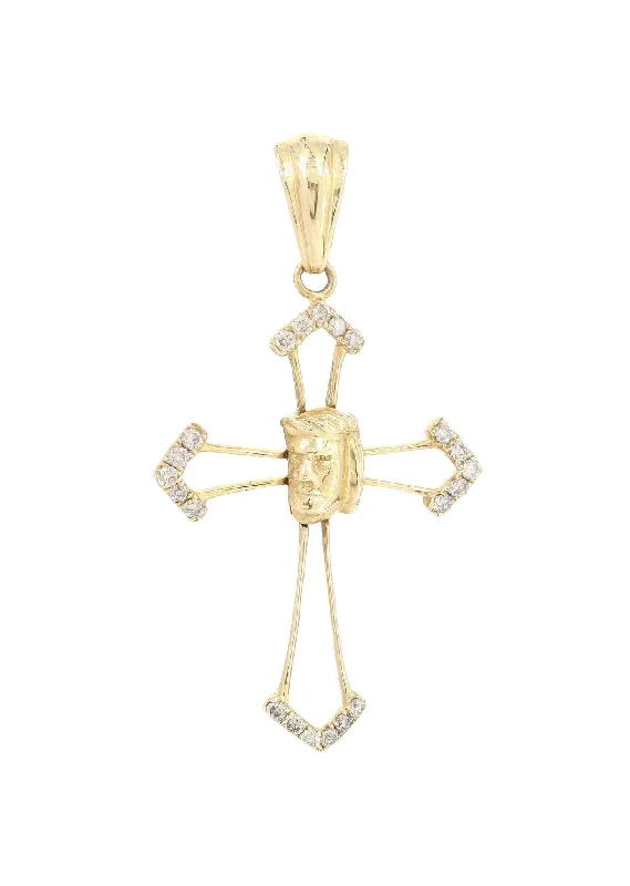 Diamond Cross Pendant | 0.2 Carats | 1.54 Grams