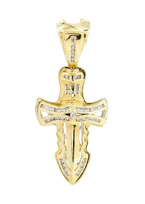 Diamond Cross Pendant | 0.32 Carats | 8.32 Grams