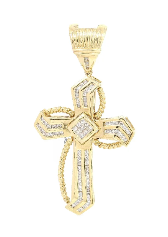 Diamond Cross Pendant | 0.52 Carats | 9.7 Grams