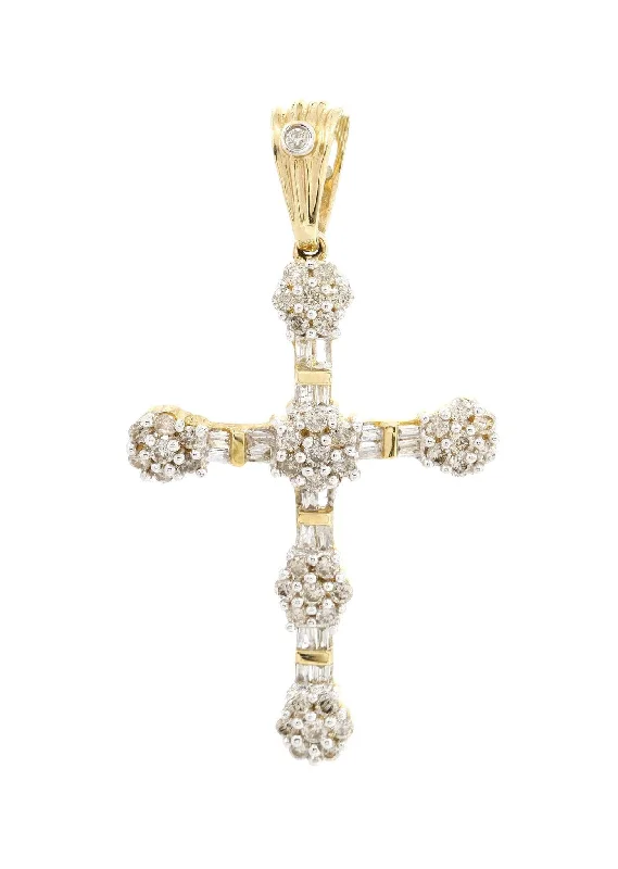 Diamond Cross Pendant | 0.87 Carats | 2.92 Grams