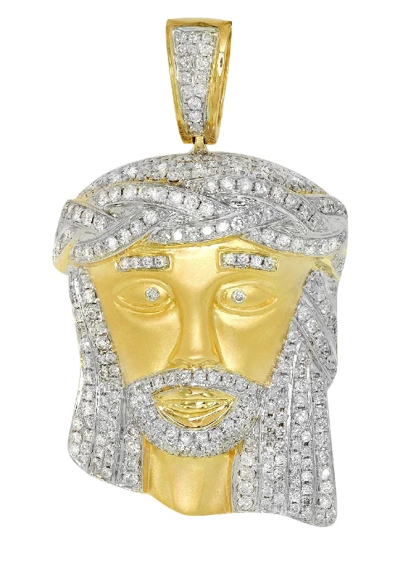 Diamond Jesus Piece | 36.76 Grams | 4.86 Carats