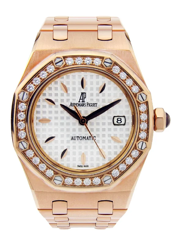 Audemars Piguet Royal Oak Watch For Women | 18K Rose Gold | 33 Mm