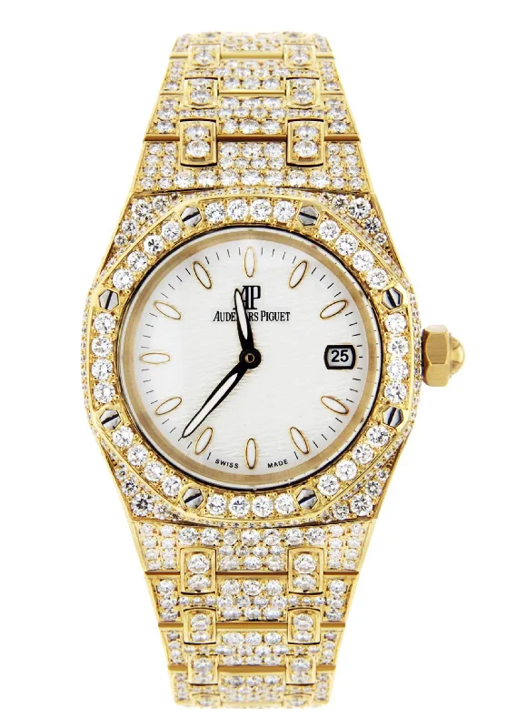 Audemars Piguet Royal Oak Watch For Women | 18K Yellow Gold