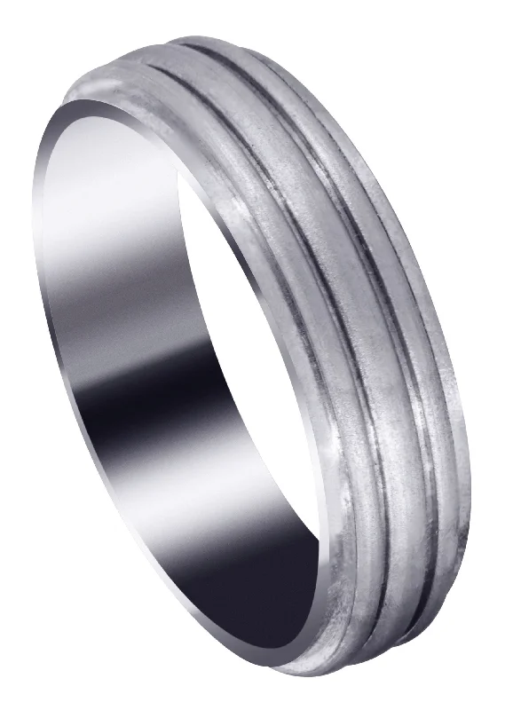 Basic Carved Celtic Mens Wedding Band | Satin Finish (Joshua)