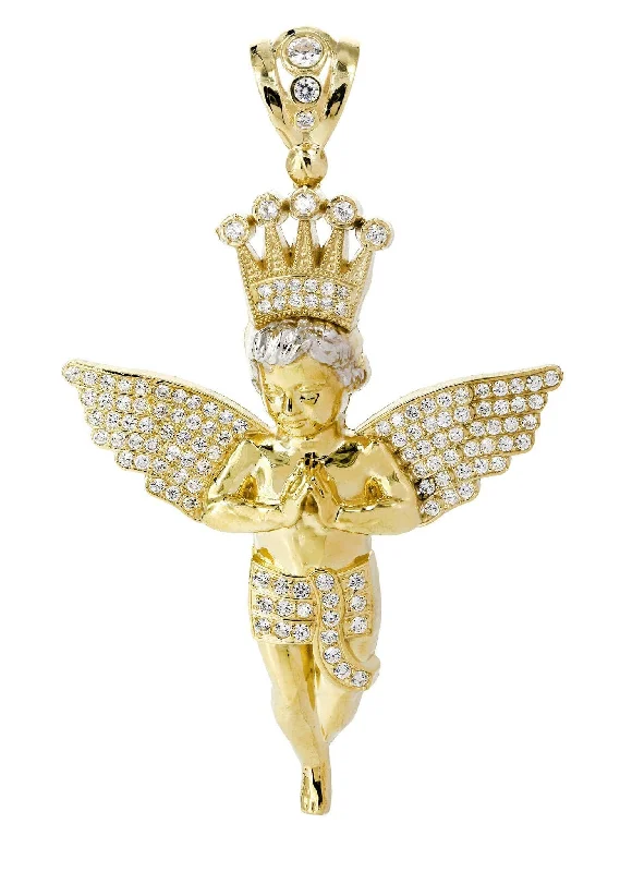 10K Gold Angel Pendant  |  33.4 Grams