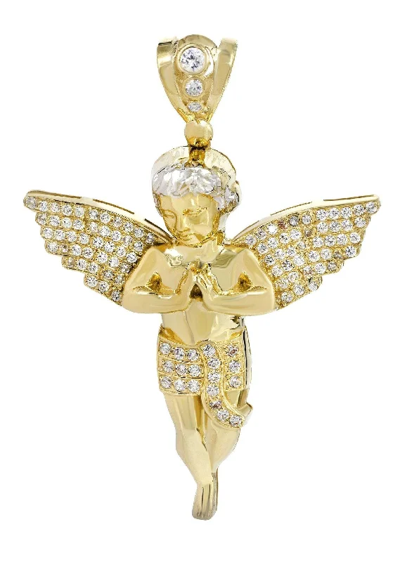 10K Gold Angel Pendant  |  41.3 Grams