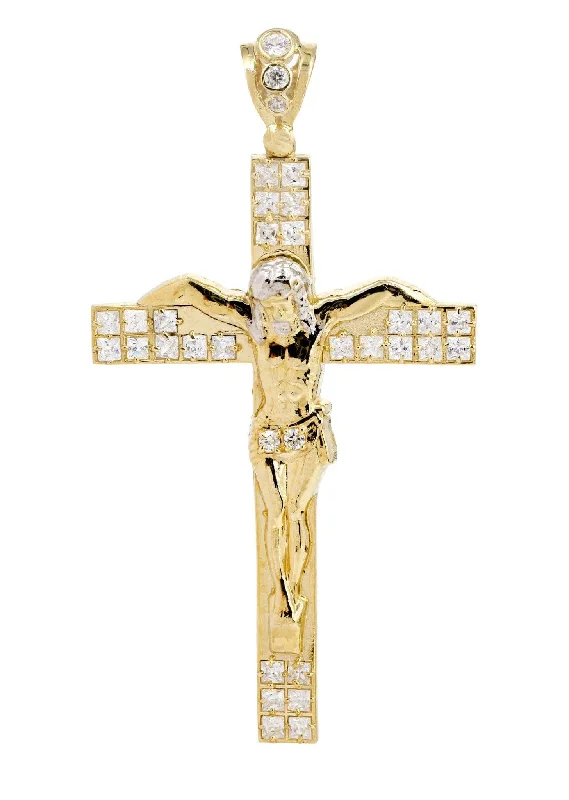 10K Gold Cross / Crucifix Pendant  |  11.2 Grams